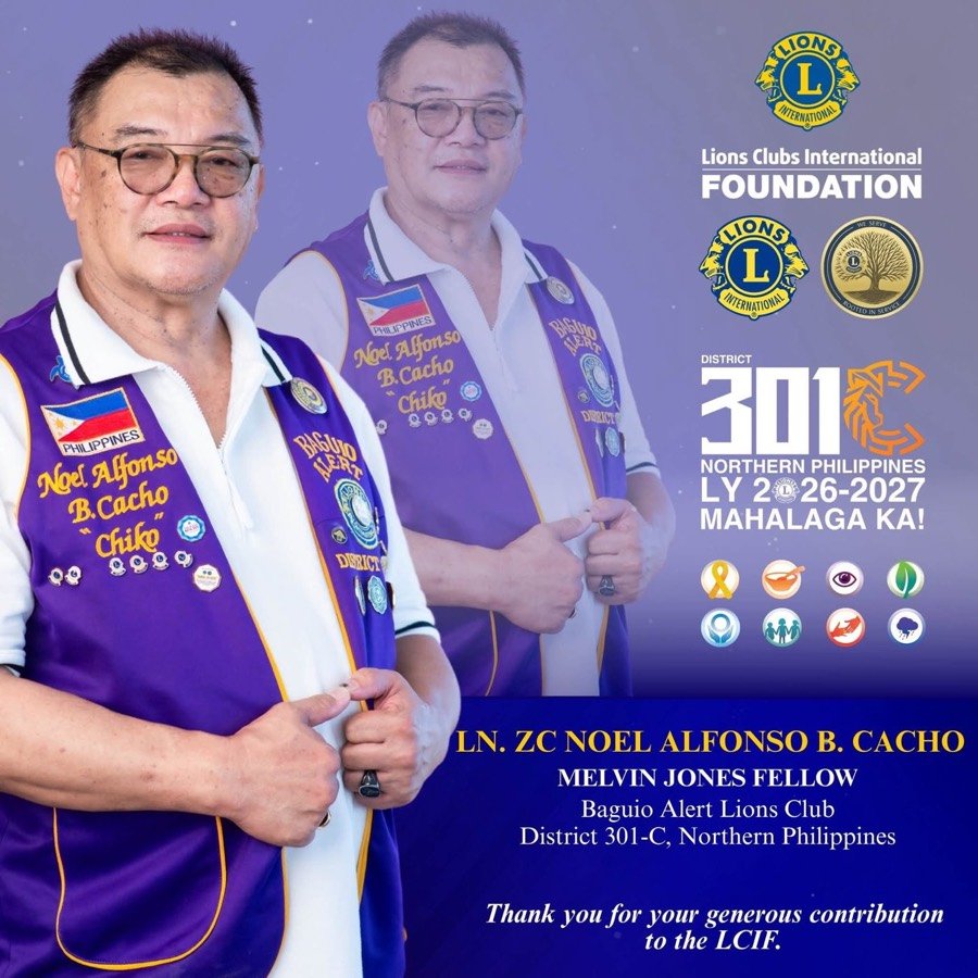 LN. ZC Noel Alfonso B. Cacho, MJF, Baguio Alert Lions Club