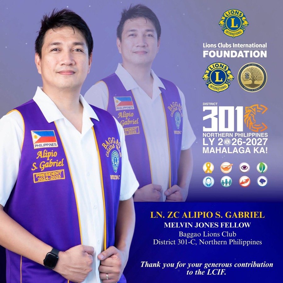 LN. ZC Alipio S. Gabriel, MJF, Baggao Lions Club